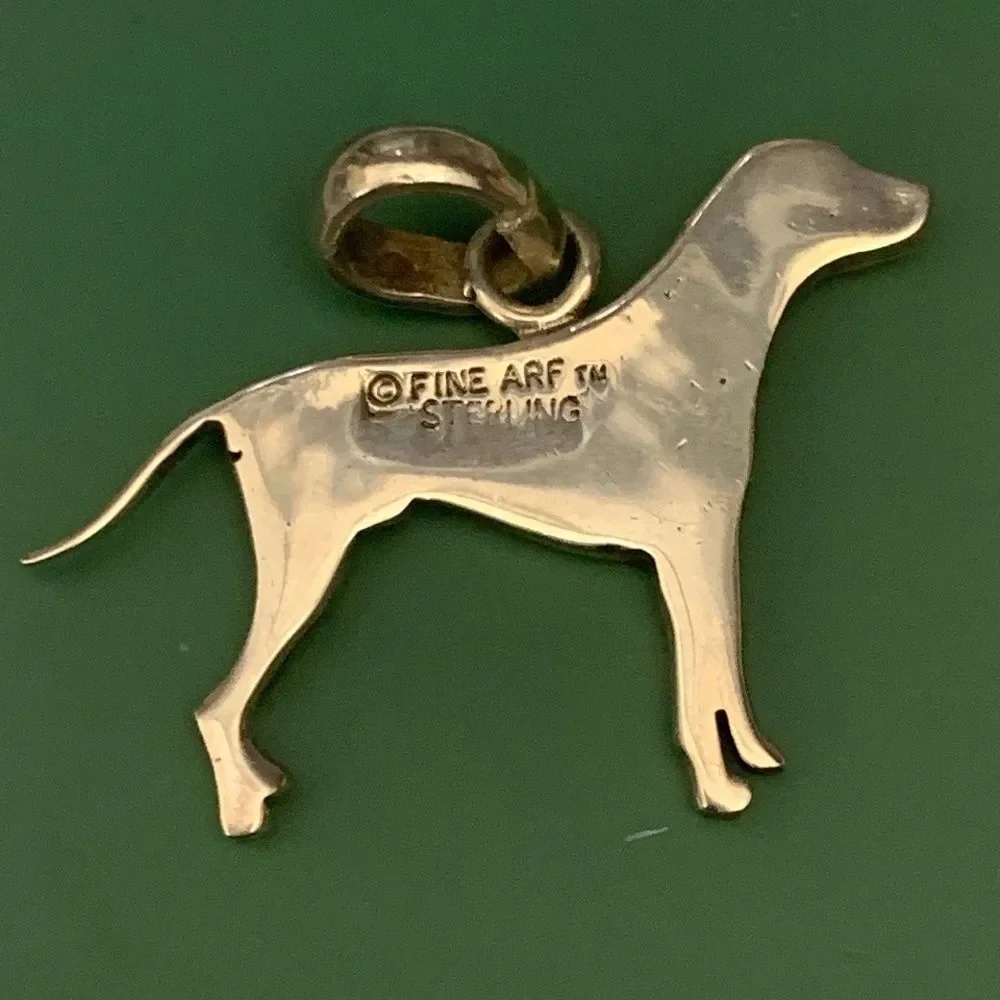 .925 Dalmatian Dog Sterling Silver Jewelry Charm #fine arf #firehouse
